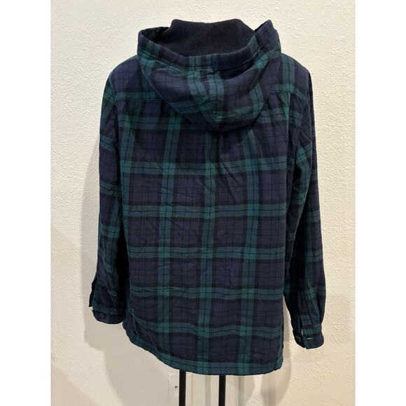 L.L. Bean Plaid Jacket Shirt Shacket Fleece Lined Womens SIze XS - Picture 4 of 4